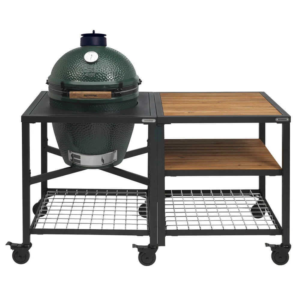 Big Green Egg Modular Outdoor Workspace Compleet Systeem Acacia Incl. Large Barbecue 1 Big Green Egg Modular Outdoor Workspace Compleet Systeem Acacia Incl. Large Barbecue