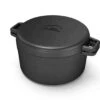 The Bastard Dutch Oven & Griddle Medium ø 24 Cm Gietijzer Zwart