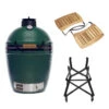 Big Green Egg Medium Barbecue ø 38 Cm Keramiek Groen Met Onderstel En Acaciahouten Zijtafels