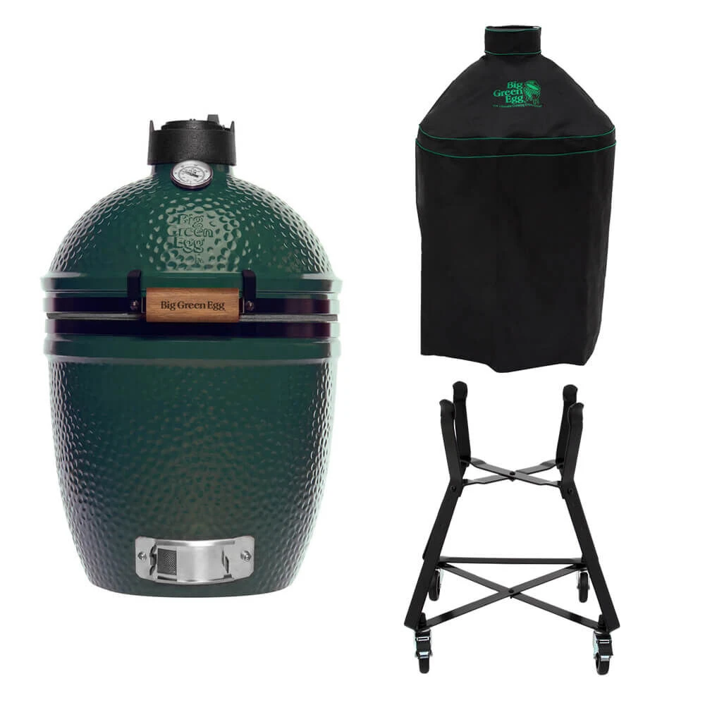 Big Green Egg Small Barbecue ø 33 Cm Keramiek Groen Met Onderstel En Hoes 4 Big Green Egg Small Barbecue ø 33 Cm Keramiek Groen Met Onderstel En Hoes - Afbeelding 4