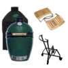 Big Green Egg Large Barbecue ø 47 Cm Keramiek Groen Met IntEGGrated Nest, Handler, Acaciahouten Zijtafels En Hoes