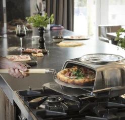 Oldenhof Fernus Stovetop Pizzaoven Rvs -Goedkoop Barbecue Winkel pizzaschep silver